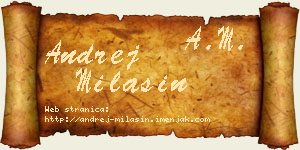 Andrej Milašin vizit kartica